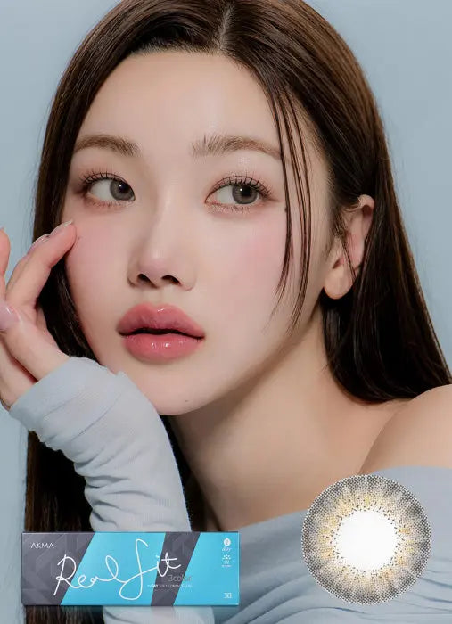 アクマ リアルフィット 3カラー グレー (AKMA Realfit 3Color Gray) [ワンデー] サムネイル 1